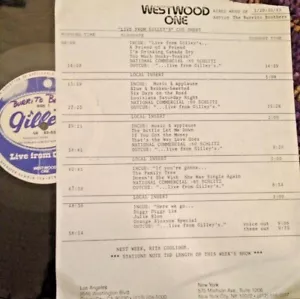 RADIO SHOW: LIVE FROM GILLEY'S 1/29/83 BURRITO BROTHERS w/14TUNES IN CONCERT - Foto 1 di 6