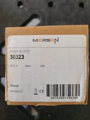 Ferraz Shawmut 30323 предохранитель держатель коробка, 3 полюса, открытый, это для 5 единиц. - Изображение 1 из 2