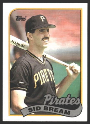 Sid Bream #126 1989 Topps Pittsburgh Pirates Foto 1 de 2