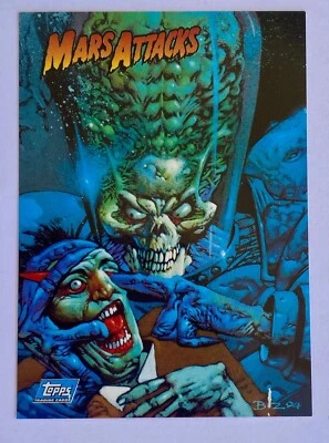 1994 TOPPS MARS ATTACKS DELUXE P2 PROMO CARD FREE SHIPPING  - Image 1 of 2