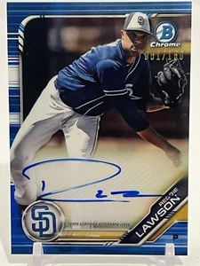Autógrafo Reggie Lawson/150 2019 cromado azul Bowman cromado #CPA-RL - Imagen 1 de 6