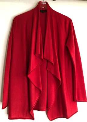 Cárdigan Ralph Lauren Black Label Collection Rojo Drapeado Abierto Talla Grande DEFECTUOSO Foto 1 de 4
