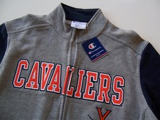 NWT Champion Men's Virginia Cavaliers Fleece jacket coat stitched applique L New