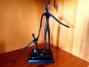 Coppia Ballerini Scultura IKEA in Bronzo Vintage design Bodrul Khalique Danza - Foto 1 di 7