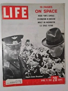 Life Magazine: Apr 21 1961, Gagarin Greets Khrushchev, EUC! ART DECCO - Picture 1 of 5