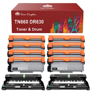 8 TN660+ 2 DR630 Toner Drum for Brother HL-L2300D L2340DW DCP-L2540DW Printer 10 - Picture 1 of 5