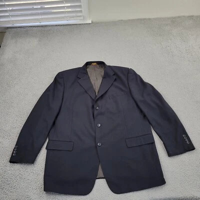 Blazer Caravelli Para Hombres 50L Mezcla Poliéster Negro Traje Chaqueta Abrigo Deportivo Foto 1 de 4