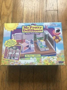 Vintage 1994 My Pretty Dollhouse Pretty Pink Palace Second Story Addition Galoob - Bild 1 von 9