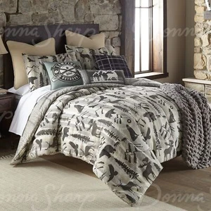 FOREST WEAVE RUSTIC PRIMITIVE LODGE CABIN COMFORTER COLLECTION - Picture 1 of 13