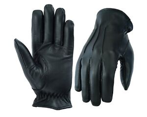 MENS DRIVING GLOVES TOP QUALITY SOFT GENUINE REAL LEATHER - BLACK