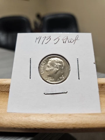1973-S Proof Roosevelt Dime San Francisco Actual Coin Pictured Cover