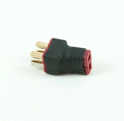 Deans T Plug Connectors Parallel Adapter 2 Male to 1 Female Connector - Image 1 of 3