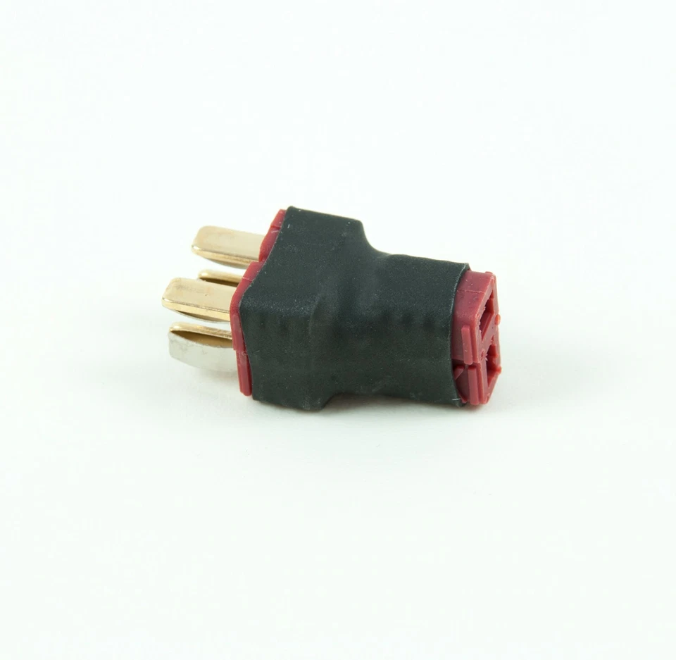 Deans T Plug Connectors Parallel Adapter 2 Male to 1 Female Connector - Image 1 of 3
