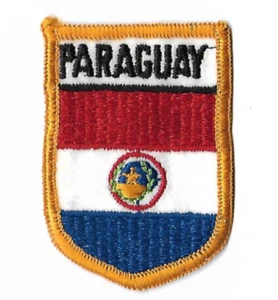 Parche Escudo Bandera Bandera Paraguay Talla 2."x 3" pulgadas - Imagen 1 de 1