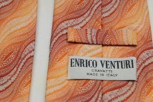 2406)  ENRICO VENTURI  MEN'S  TIE  100% SILK MADE IN ITALY - Picture 1 of 3