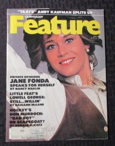 1979 April CRAWDADDY FEATURE Magazine FN+ 6.5 Jane Fonda / Andy Kaufman - Picture 1 of 2