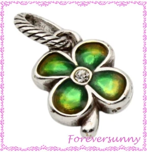 Brighton Shamrock Green 4 Leaf Clover Charm - Picture 1 of 2