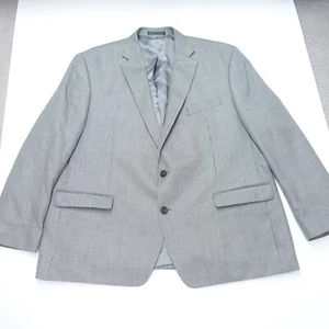 Lauren Ralph Lauren Blazer Jacket Men's 50R Gray Rayon 2 Button Notch Lapel - Picture 1 of 9