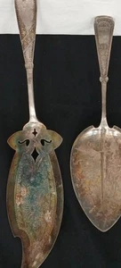 Rogers & Bro & WM Rogers Silver Plated Pie Servers - Set Of 2 - Bild 1 von 8