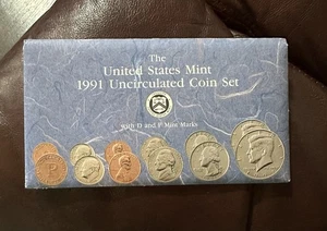 1991 Uncirculated Coin Set U.S Mint Original Government Packaging OGP - Picture 1 of 7