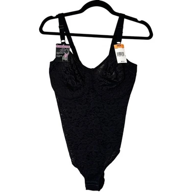 Body Bali All-Over Solutions de encaje liso negro 38DD ropa moldeadora con aros nuevo con etiquetas Foto 1 de 4