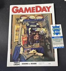 STEVE LARGENT - Signiert mit Aufschrift GOD BLESS - Last NFL Game Program & Tix - Bild 1 von 5