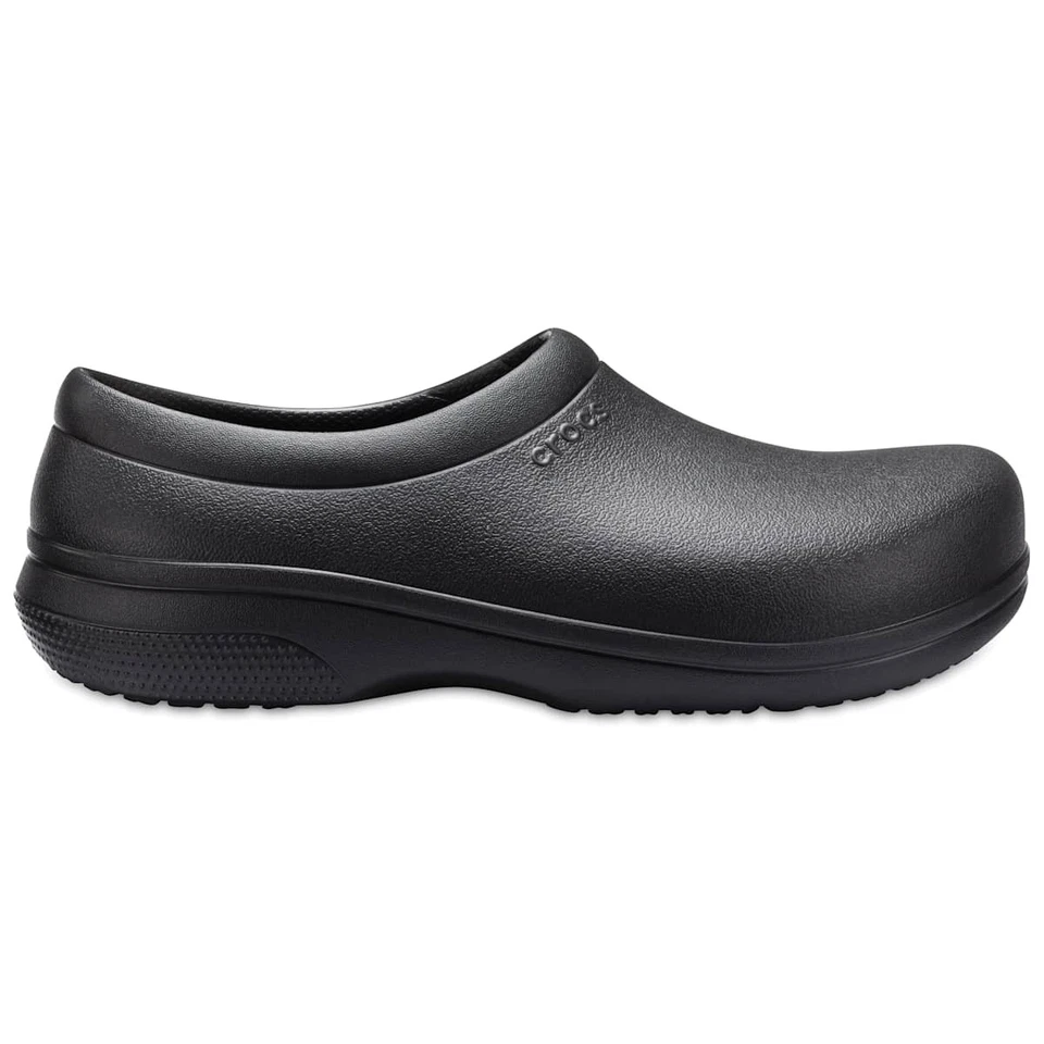Crocs Womens on The Clock Closed Toe Clogs Black Size 13.0 F7am