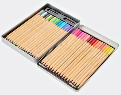 Buntstifte Set 36 Premium Farbstifte in Metallbox Zeichnen Malen Skizzieren NEU - Bild 1 von 2