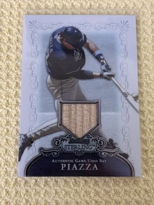 Bowman Sterling Bat Relic 2006 #BS-MJP MIKE PIAZZA juego usado Foto 1 de 2