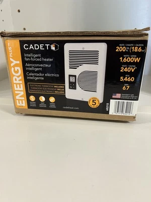 Calentador de pared inteligente eléctrico Cadet Energy Plus termostato digital incorporado  Foto 1 de 2