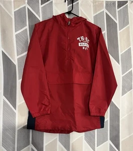 NWT Tommy Hilfiger Boys Logo Hooded Pullover Jacket X-Large 18/20 Scarlet Sage - Picture 1 of 8