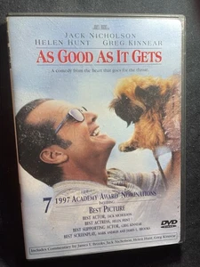 DVD AS GOOD AS IT GETS JACK NICHOLSON HELEN HUNT OCD - Picture 1 of 3