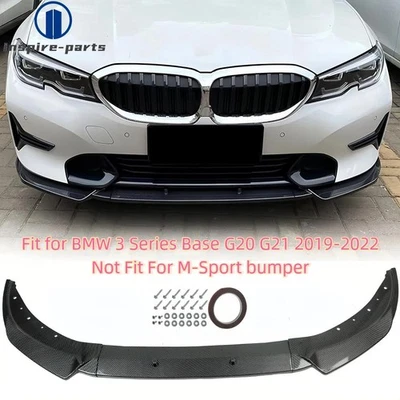 Divisores de alerón labial de parachoques delantero para BMW Serie 3 G20 G21 320i 325i 2019-2022 Foto 1 de 4
