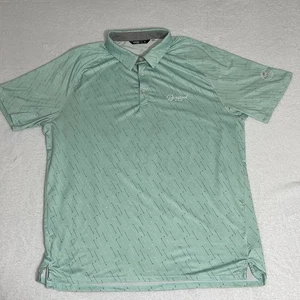 UNRL Polo Mens XL Green Golf Club Print Collared Barstool Sports - Picture 1 of 10