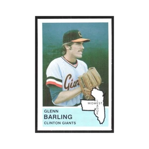 1982 Fritsch Minor League Glenn Barling Clinton Giants #6.0 - Picture 1 of 3