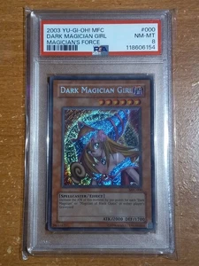 PSA 8 Dark Magician Girl MFC-000 Magician's Force Unlimited Edition Graded Card - Picture 1 of 2