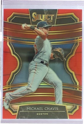 2020 Select Michael Chavis Red /199 #10 Sox - Image 1 of 2
