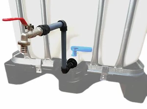 Schwanenhals DN50 IBC Adapter Container Regenwassertonne Wasserfass Tülle 20 mm - Bild 1 von 4