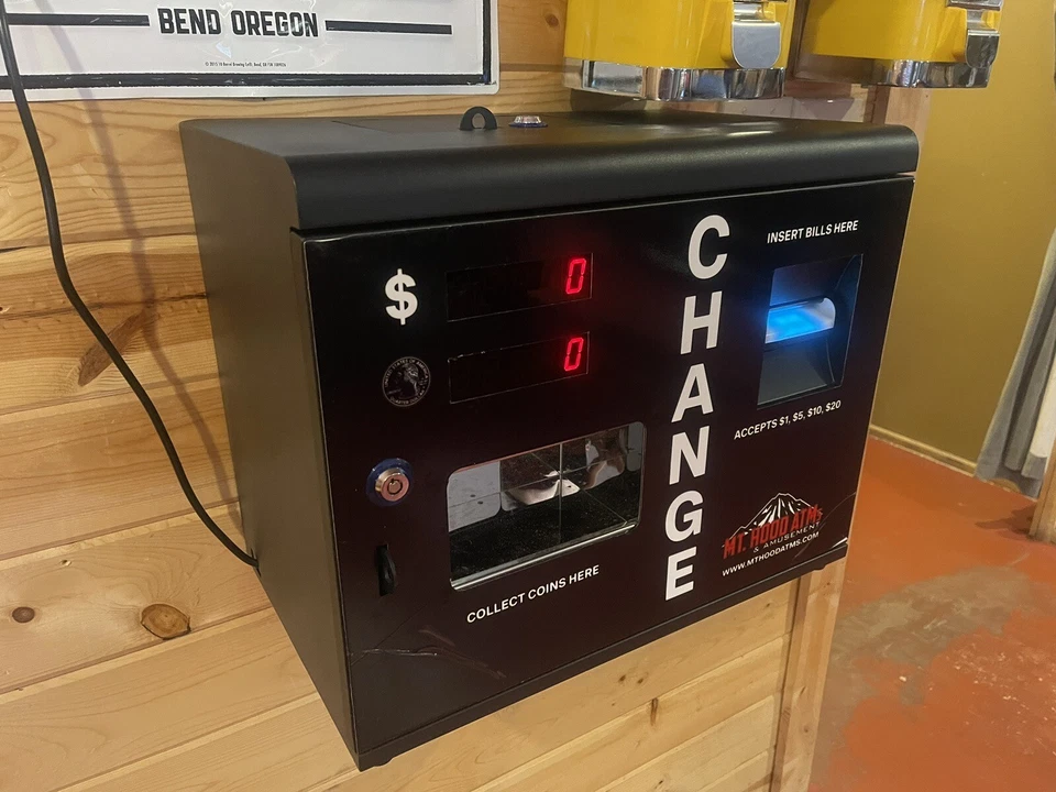 Máquina de cuarto, cambiador de billetes - Acepta $1-$20 - Capacidad 3.000 - Bill2Coin.com Foto 1 de 4