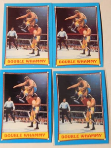 1987 Topps WWF Vintage Wrestling Card Lot of 4 #27 Double Whammy - Picture 1 of 1