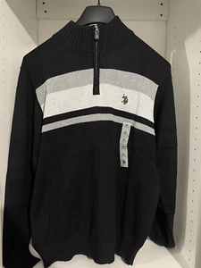 U.S. POLO ASSN. Men's Classic Quarter-Zip Pullover Sweater - Picture 1 of 1