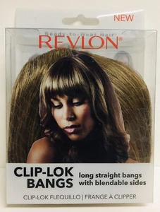 Revlon Weave Bangs, Clip-Lok Clip On Esmerilado con lados mezclables NUEVO - Imagen 1 de 4