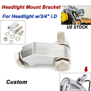 1x Headlight Mount Block Bracket For Harley Dyna Softail Bobber Chopper Cruiser - Picture 1 of 8