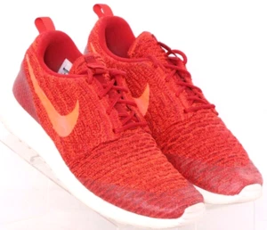 Nike Roshe Run One Flyknit 704927-601 Red Running Sneaker Shoe Women's 8 - Picture 1 of 10