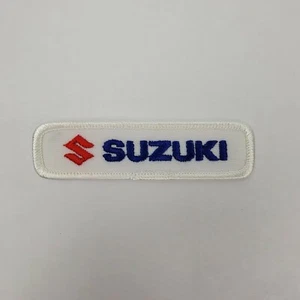 Suzuki Racing Patch Badge 1x3.5 Inch For Shirt Hat Backpag Bag - Picture 1 of 6