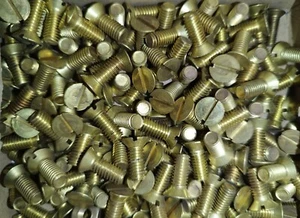 BA Maschinenschrauben, Messing - 0BA 1BA 2BA 4BA - RUNDER/FLACHER Kopf (Kuppel/Senker) - Bild 1 von 13