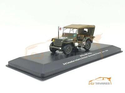ALTAYA WILLYS MB JEEP 3A DIVISIONE FANTERIA CANADESE NORMANDIA 1944 MILITARE ... - Immagine 1 di 3