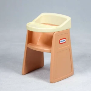 Mueble de colección Little Tikes rosa blanco silla alta casa de muñecas años 90 - Imagen 1 de 8
