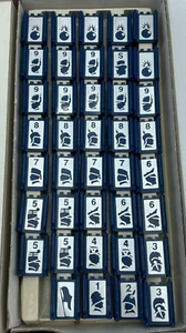 STRATEGO Board Game Milton Bradley 1986 Blue Army Replacement Pieces 39 Total - Picture 1 of 13