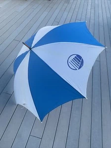 Unisex Golf Umbrella - Blue & White - Large - Picture 1 of 4